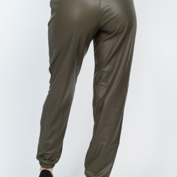 Stop Chasing Joggers-Olive - Picture 3 of 6